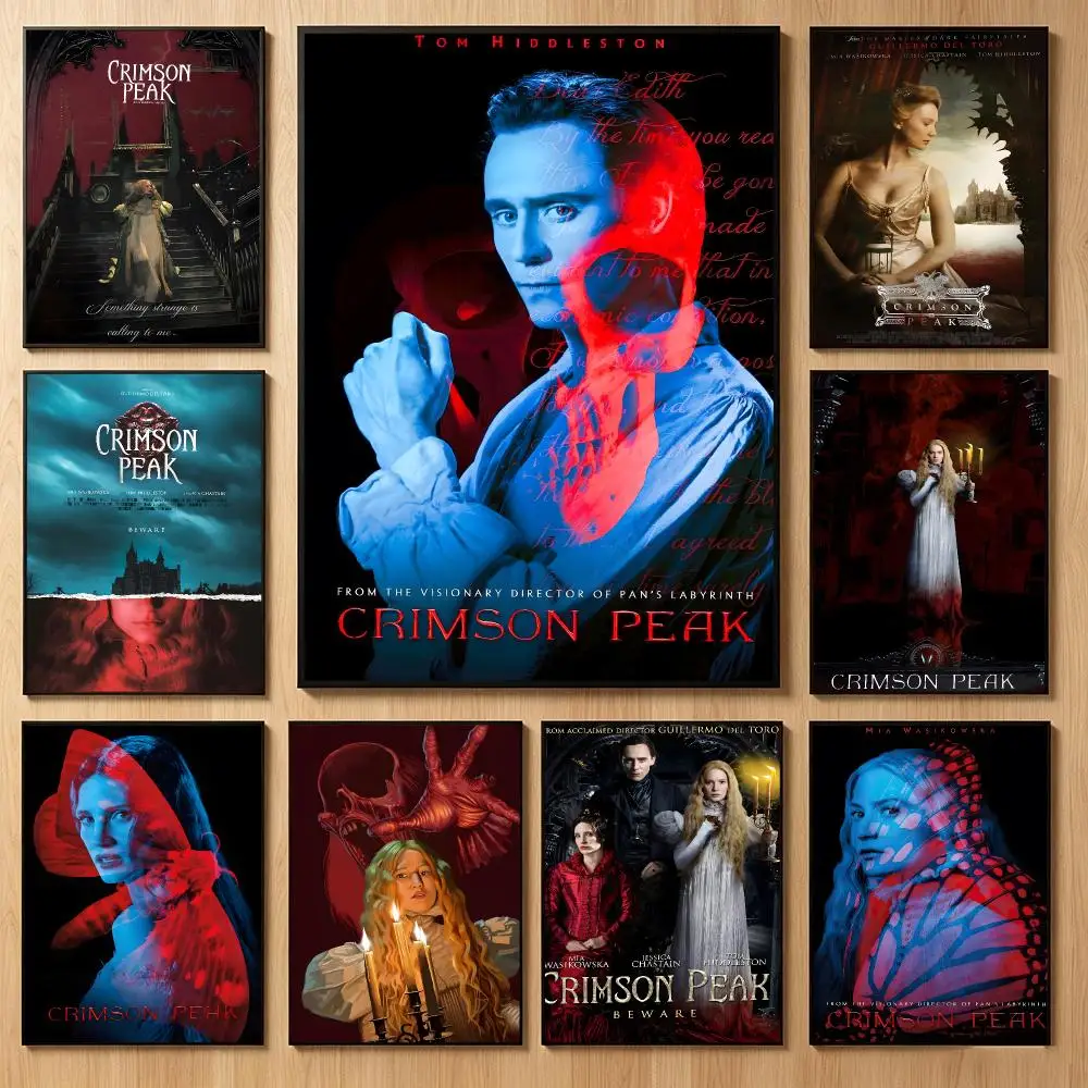 Gothic Movie C-Crimson Peak Poster Classic Self-Adhesive PP Wall Sticker for Living Room Bar Decor Gift
