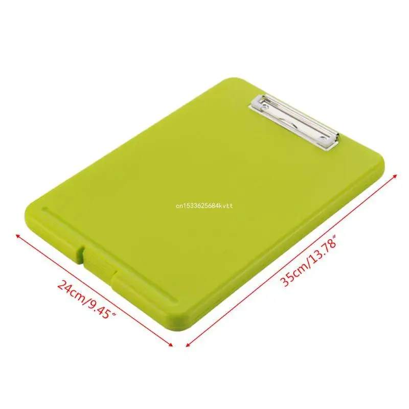 Plastic Storage Clipboard File Box for Case Document File Folders Clipboard Writing Pad Stationery Office Supplies Dropship