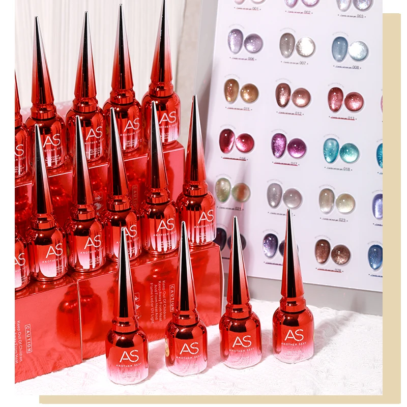 AS Crystal Cat Eye Gel smalto per unghie olografico UV Soak Off Gel lacca Gel ibrido magnetico vernice per Manicure