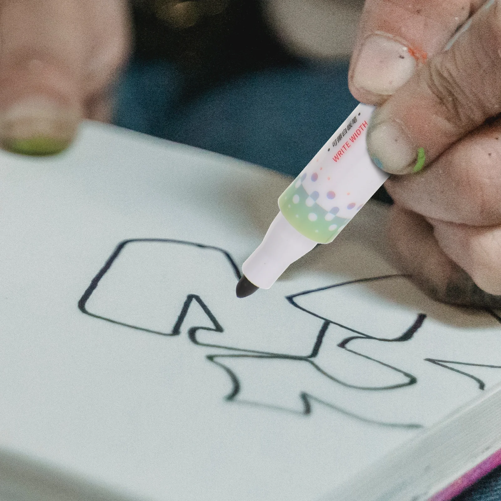 

20Pcs Whiteboard Markers Comfortable Smooth Writing Safe for Office School Home Classroom Plastic Glass Writing