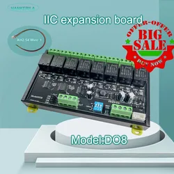 I2C extension Relay Board DO8 Efficient Solution for Expanding the GPIO of ESP32 via I2C Address customize