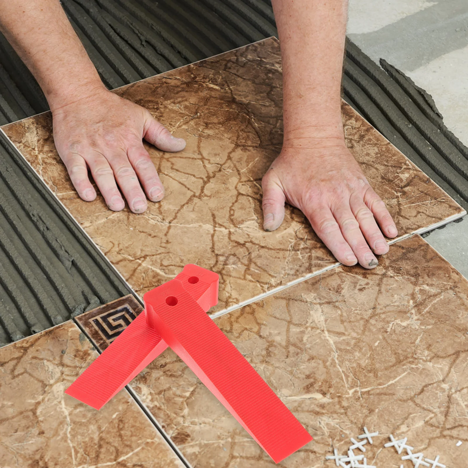 10 Stück Türunterlegscheiben aus Kunststoff mit Keilabsatz für die Nivellierung von Möbeln, rutschfester Bodennivellierer, stapelbar, leichtes Heimwerkerwerkzeug