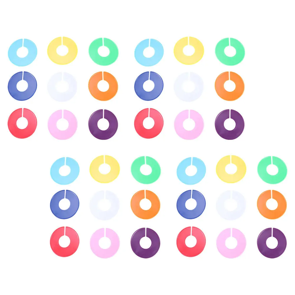 

36Pcs Plastic Size Indicators Universal Design Hanging Closet Dividers for Various Clothing Types Clothing Labels