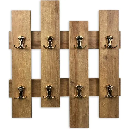 Bayz Brown Fence Dress Robe Hook Wall Mounted Decorative Product