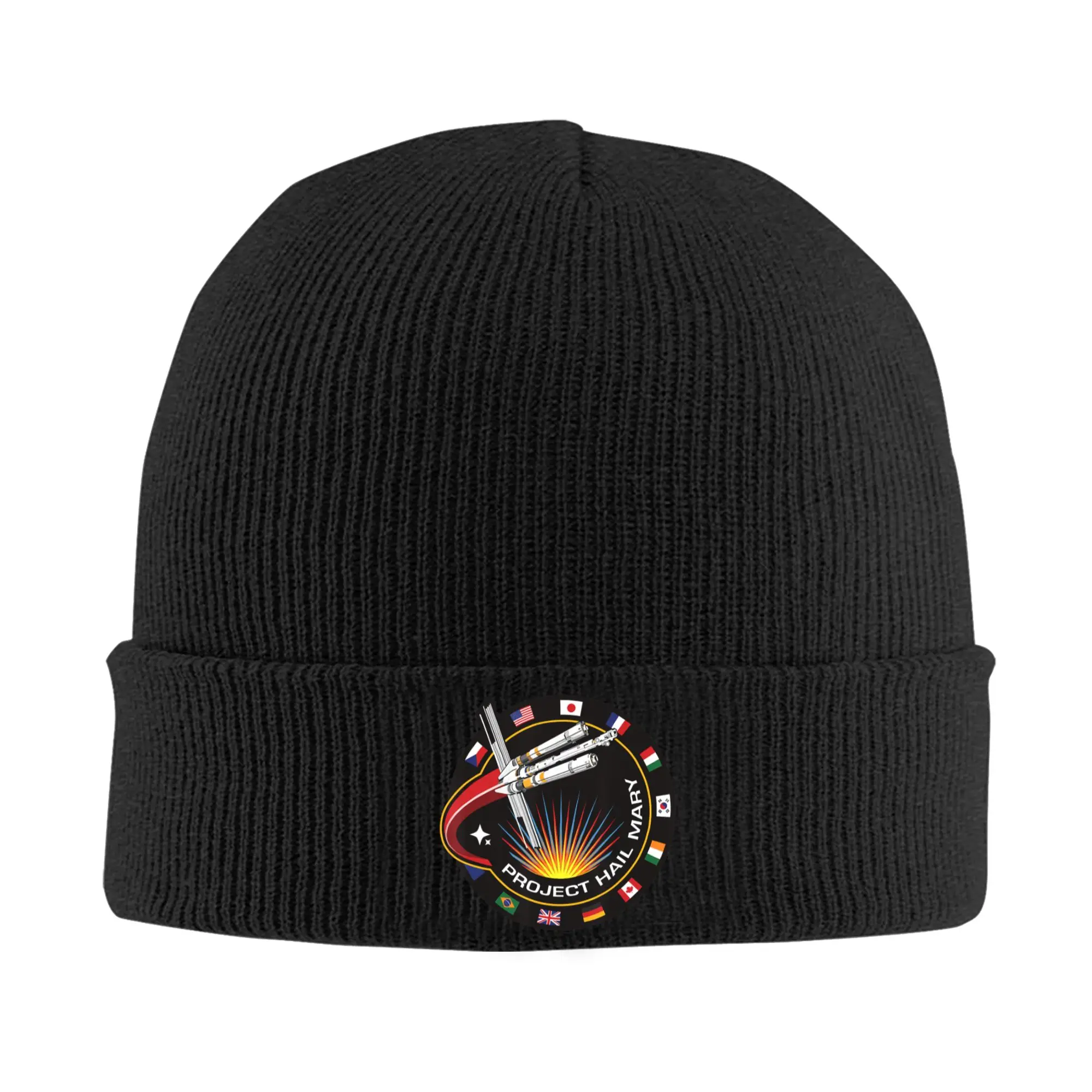 Project Hail Mary Spaceship Mission Knit Hat Beanie Autumn Winter Hats Warm Unisex Street Badge Cap for Men Women Birthday Gift