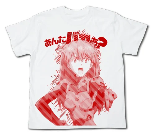 Asuka Neon Genesis Evangelion Anime Printed T-shirt Men's and Women's T-shirt Men's Top Sports T-shirt Men's T-shirt Summer Tee