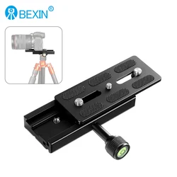 BEXIN QR-120 Quick Release Clamp Seat Camera Telephono Lens Long Mount Adapter Plate Clamp for Arca Swiss SLR Camera Tripod Head