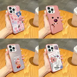 Cartoon Loopy Korea Hot Doll Phone Case For iPhone 16 15 14 13 12 11 Pro Max X XR XSMAX 8 7 Plus Candy Matte Back Cover