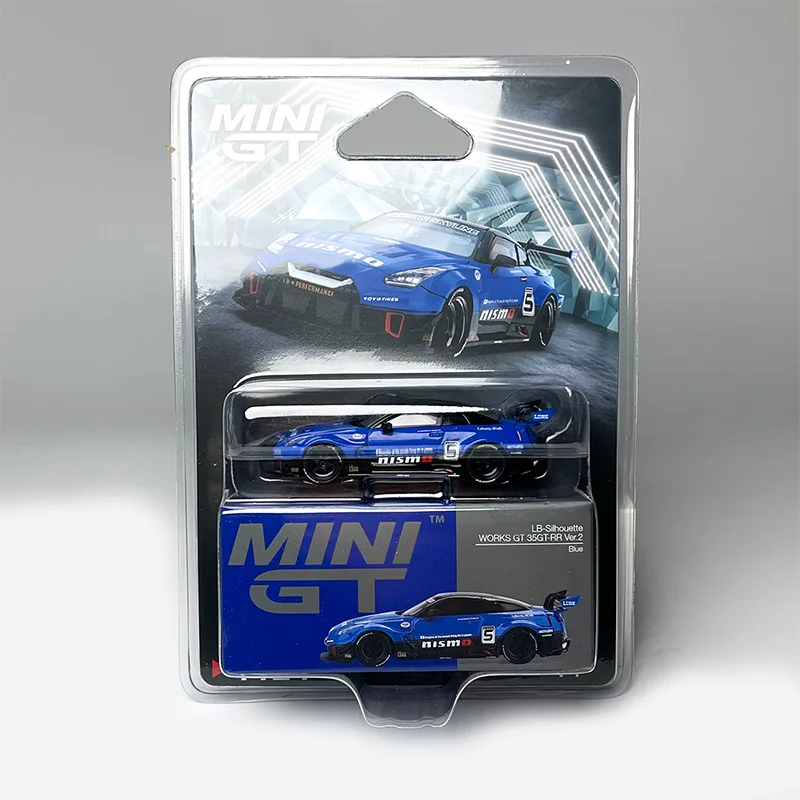 MINIGT 1:64 Scale GTR R35 Alloy Car Model Static Collection Decorated Holiday Gifts Toys Souvenir Gift