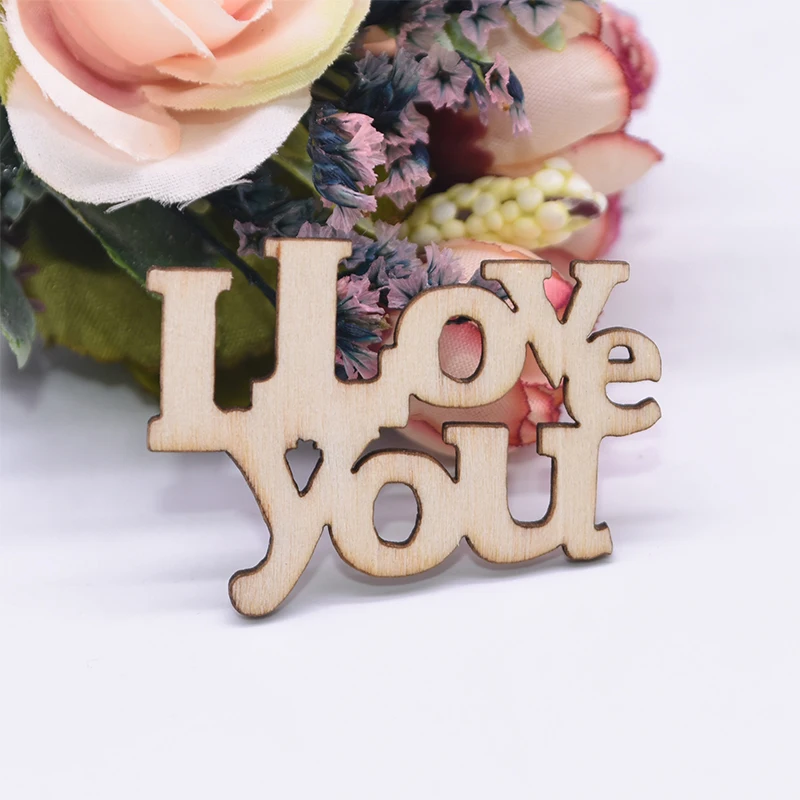 15pcs Decorative Letters Wooden Word Sign Welcome Happy Birthday Wedding Party Decoration Natural Wood Crafts Ornament DIY Decor image 4