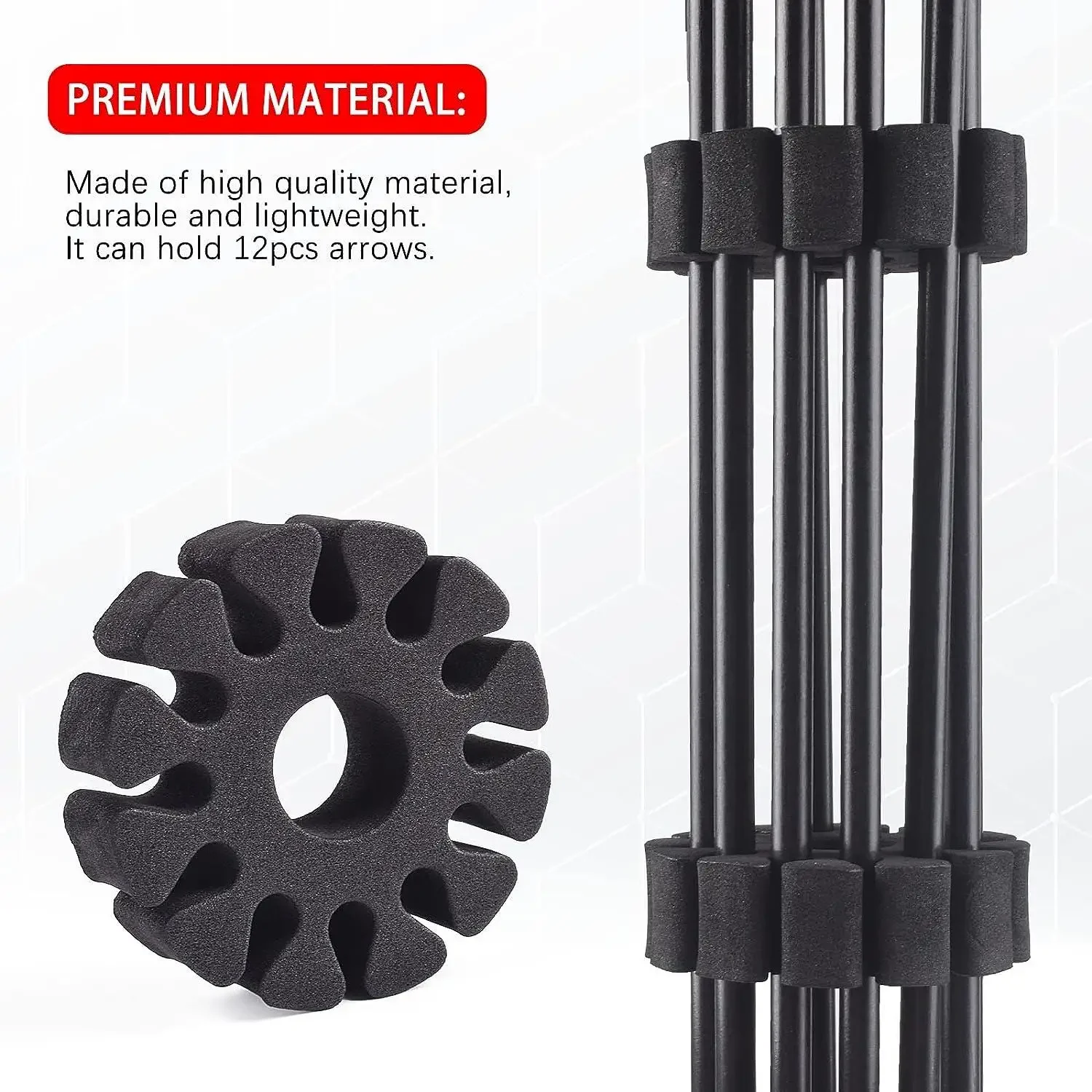 

ELONG OUTDOOR 8 шт. стойка для стрел, круглая подставка для стрел из пены EVA, держатель для стрел для охоты на открытом воздухе, аксессуары для стрельбы
