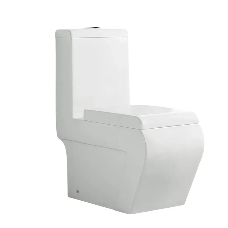 Hot selling square toilet commode pressure assisted gravity flush toilet