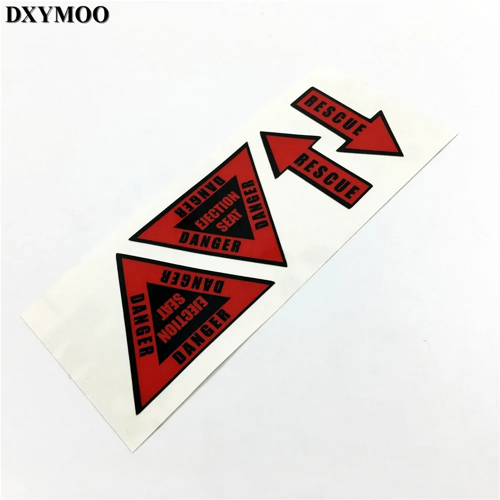 Warning Mark Car Stickers Reflecive DANGER ELECTION SEAT RESCUE Motorcycle Decals Car Styling