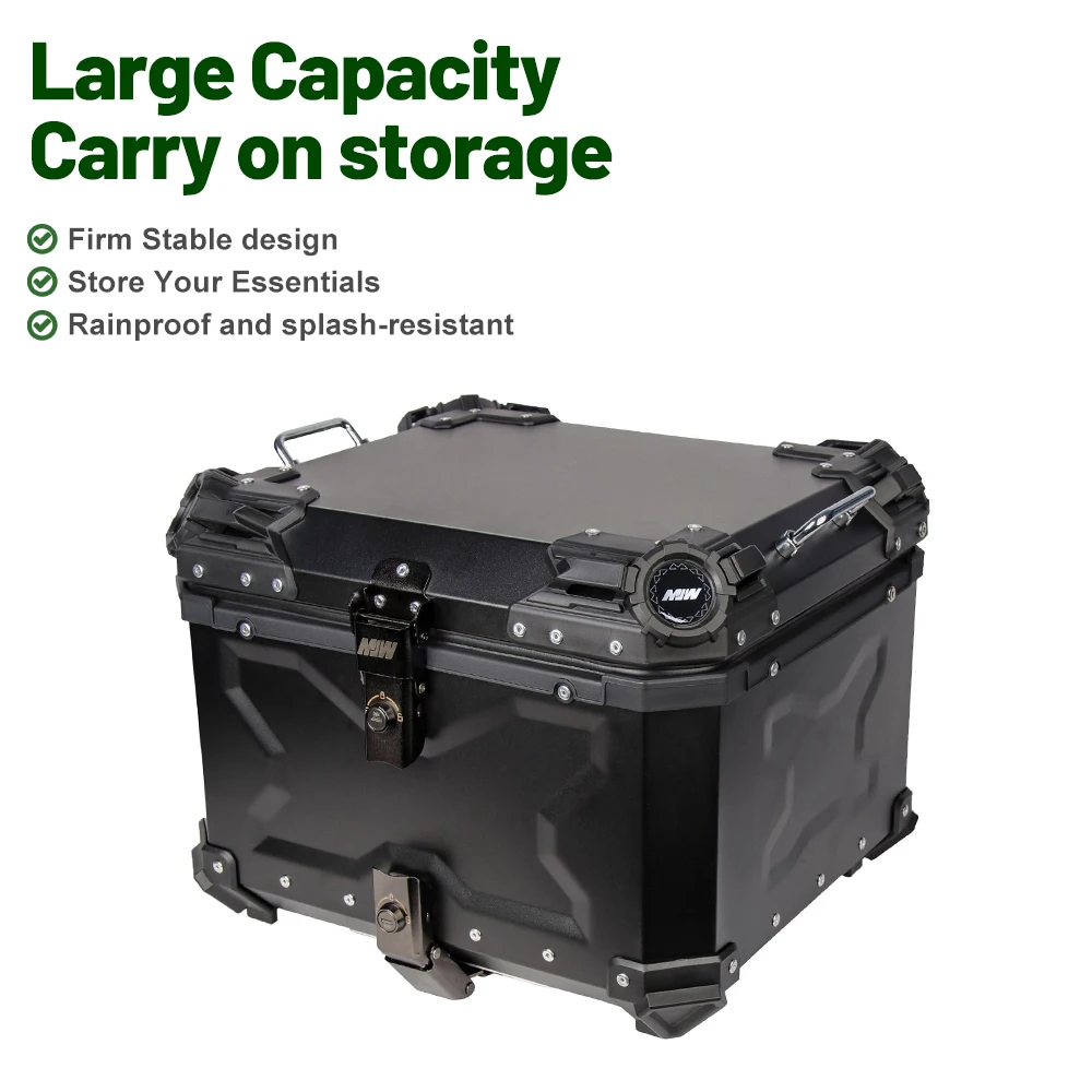 Motorcycle Aluminum Alloy Pattern Box Universal Type Waterproof Shockproof  Embossed Motorcycle Bike16L Travel  Box