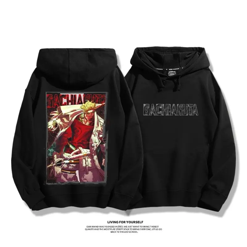 Gachiakuta Enjin Rudo Cleaners Druck Hoodie Fleece Warme Winter Weiche Straße Harajuku Pullover Mit Kapuze Weiblich Männlich Sweatshirt Tops