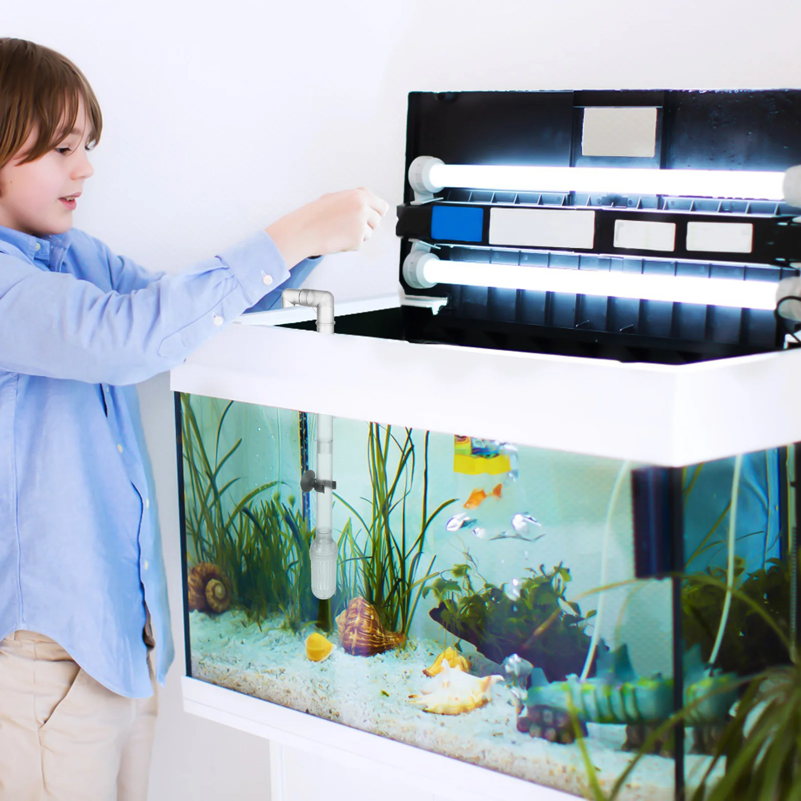 

Fish Tank Water Inflow Tube Replacement Hose for Aquarium Filter System Flow Accessories Tubing