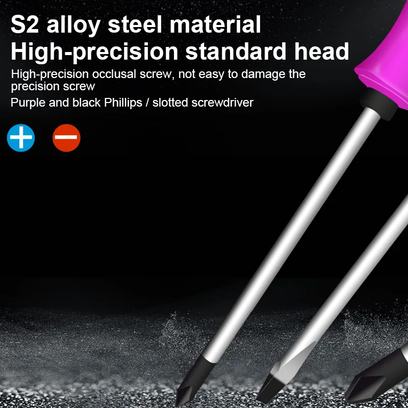 TOPFORZA 8 Pcs Magnetic Bits Screwdriver Set Home Appliance Repair Electrician Multi-tool Kit Slotted Phillips Screw Nuts Key