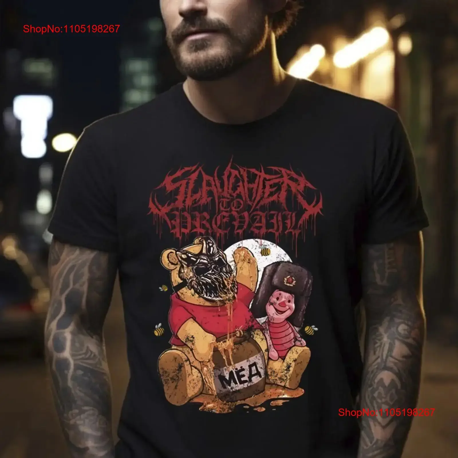 Slaughter to Prevail Black T Shirt S 5XL vintage Washed Versatile Stylish Unisex fashion streetwear Casual graphic homme