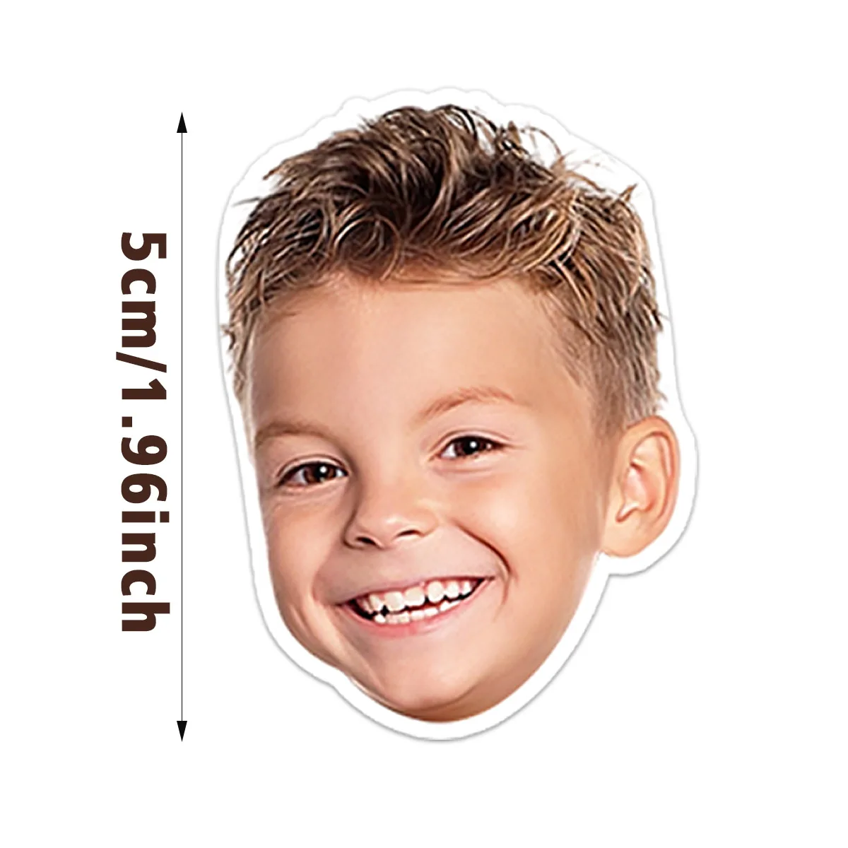 Pegatinas faciales personalizadas de 5 cm/6 cm/8 cm - Pegatinas de retrato personalizadas |   PVC impermeable |   Ideas divertidas de regalos fotográficos para uso diario