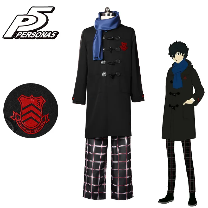 

Anime Goddess Persona P5 Rain Palace Lotus Winter Costume Coswear Fury Coat Winter Costume Daily Coswear
