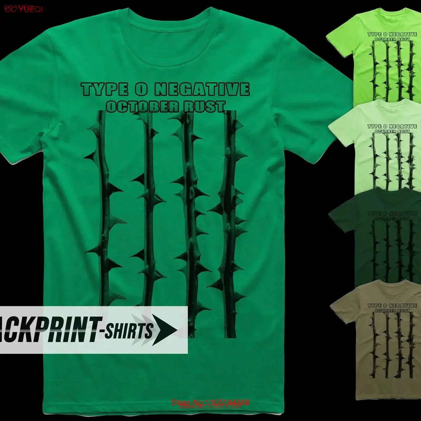 Type O Negative October Rust T Shirt cotton Men's all sizes S 5XL 18 colors poster band album cover vintage Washed Versatile