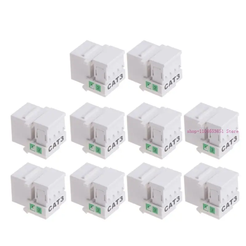 10pcs без инструментов Телефонный модуль RJ11 CAT3 Голосовой модуль гнездо золотой адаптер 0xla
