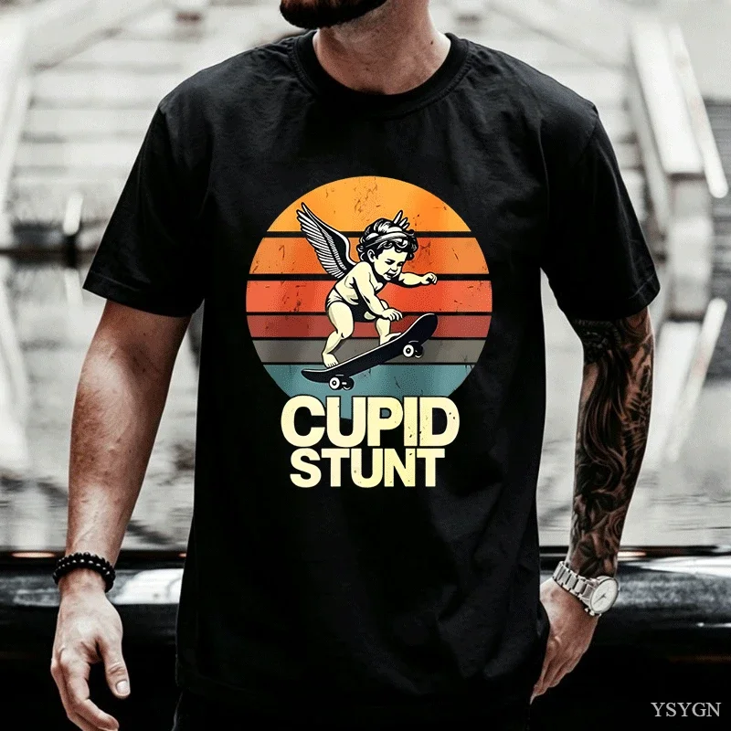 The Latest Men's Pure Cotton T-shirt From Cupid in 2026 Is Comfortable High Quality. It Is Suitable for Beach Travel Parties Top