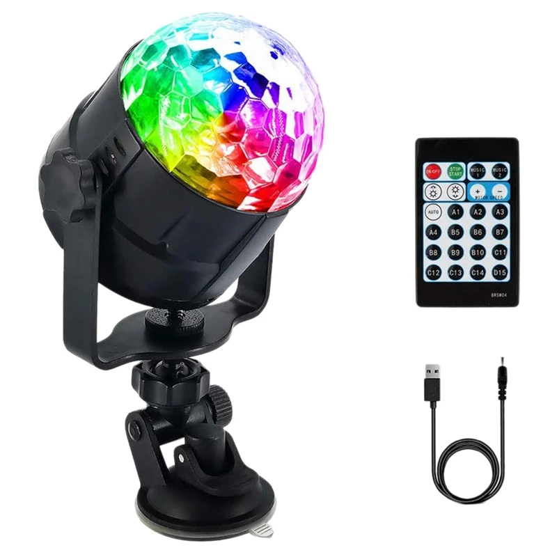 

Disco Party Light Strobe Light USB Plug Stage Light Suitable For Car Family Prom Birthday Dj Bar Karaoke