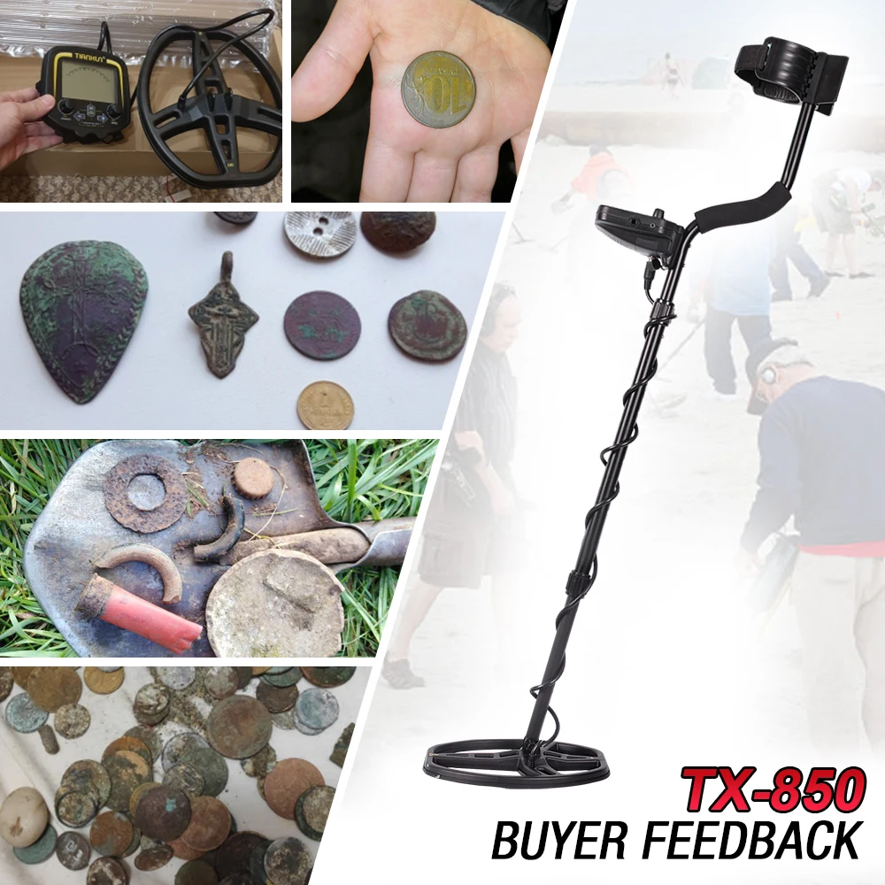 TX-850 Underground Metal Detector High Sensitivity Metal Hunter Gold Digger Treasure Hunter Depth 2.5m Finder Pinpoint Detector image 6