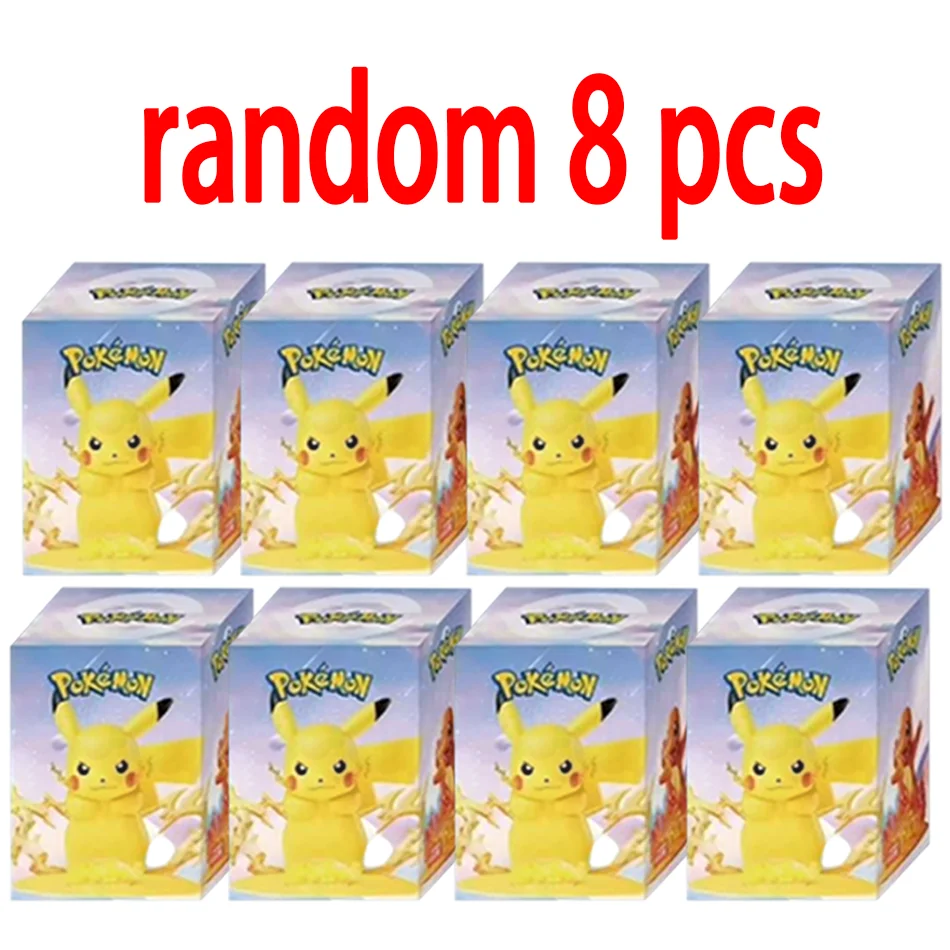 12 Stile Pokémon Actionfiguren Pikachu Überraschungsbox Anime-Modelle Schreibtisch-Dekorationen Pokémon Spielzeug Kindergeburtstags-Geschenke