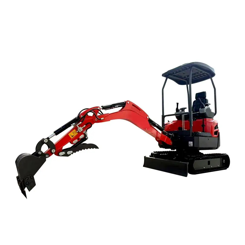Factory Outlet Mini Escavadeira Chinesischer Bagger 1,5 Tonnen Großhandel Multifunktionaler neuer Raupenbagger Kubota gestempelte Schale