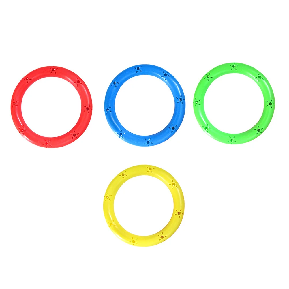 4Pcs Leichte Kunststoff Kinder Rassel Ring Kleine Übung Ausrüstung Gymnastik Dance Cheer Fans Cheerleader Kinder Rassel Ring