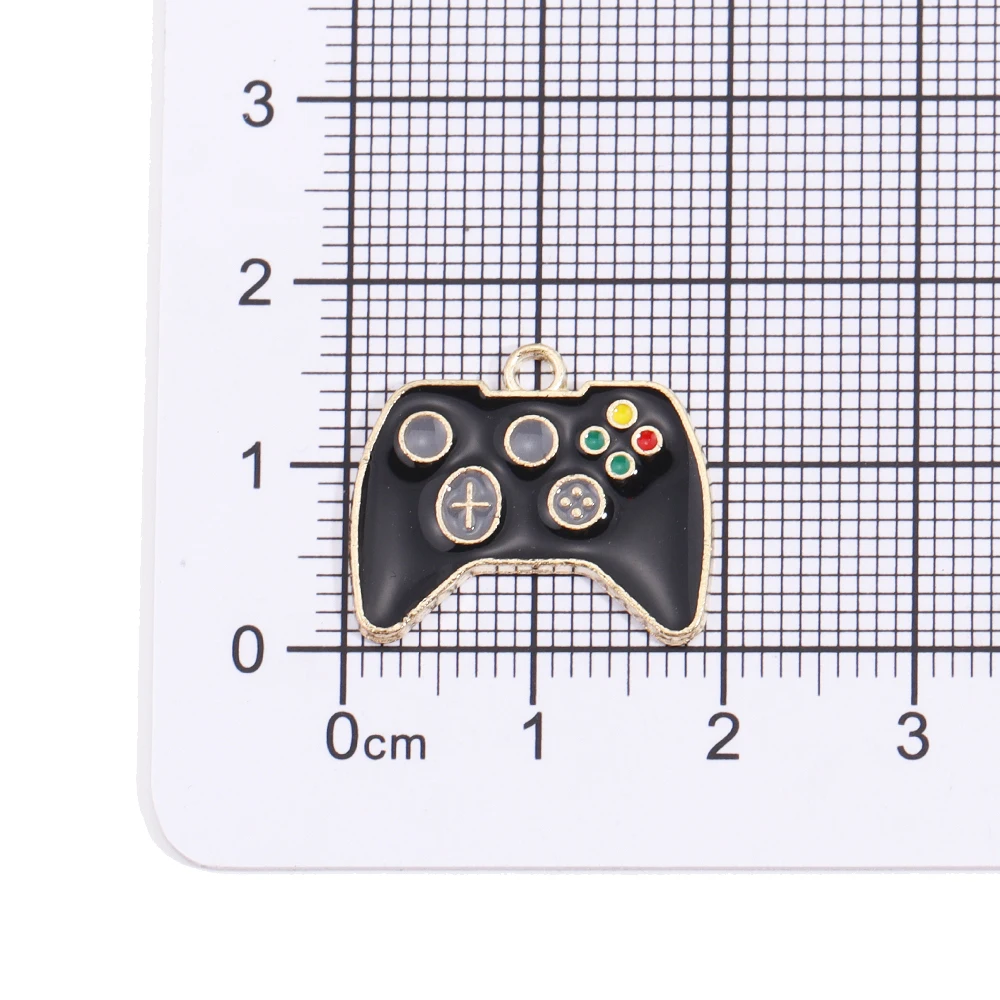 Mixed 10Pcs Cute Enamel Gamepad Charms Game Controller Pendants for DIY Necklace Keychain Earring Gamer Jewelry Making Supplies