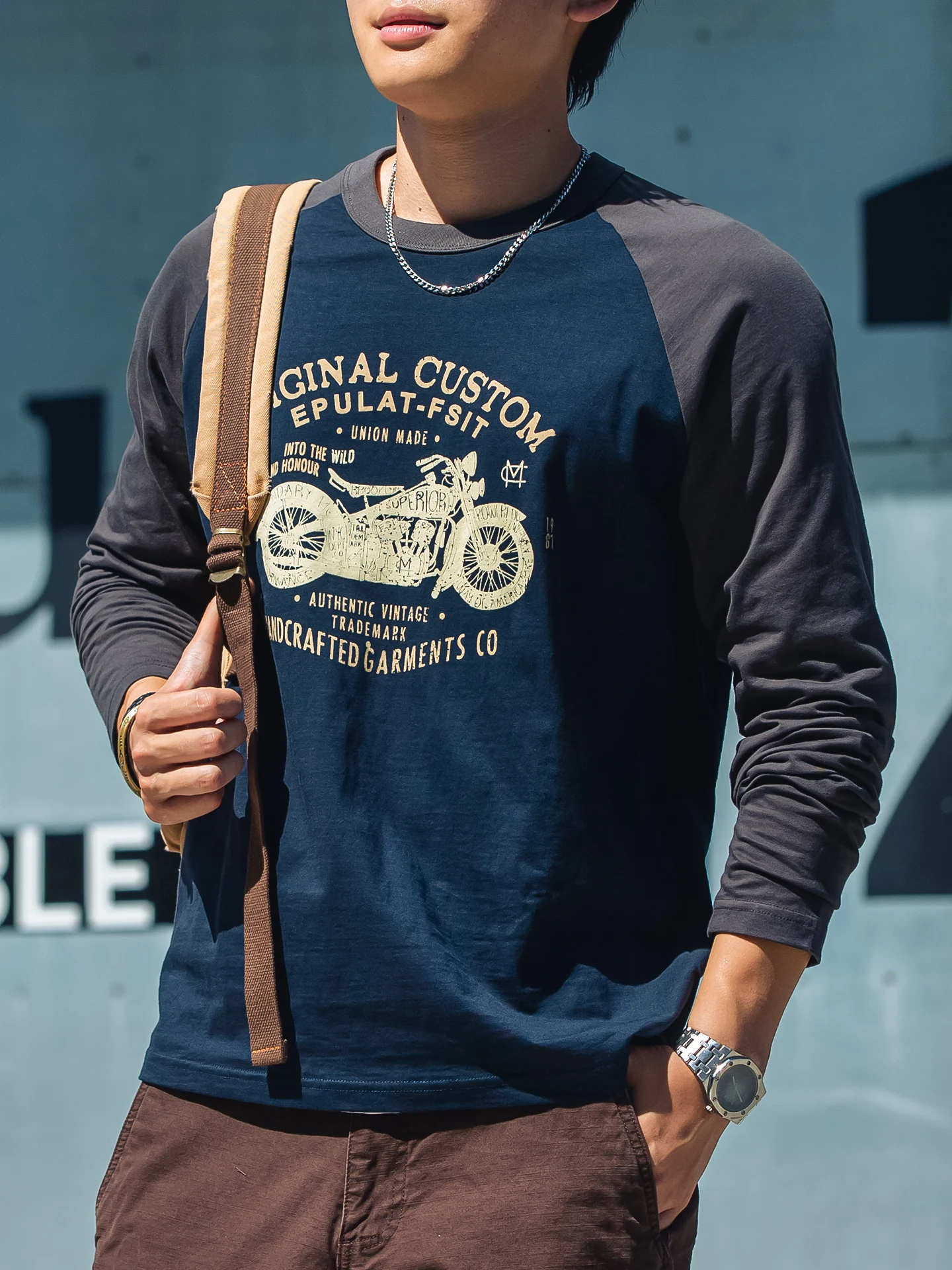 

Мужская футболка American Sle из чистого хлопка с длинным рукавом для фитнеса и наращивания мышц, базовая футболка с цветными вставками на плечах, осенний топ