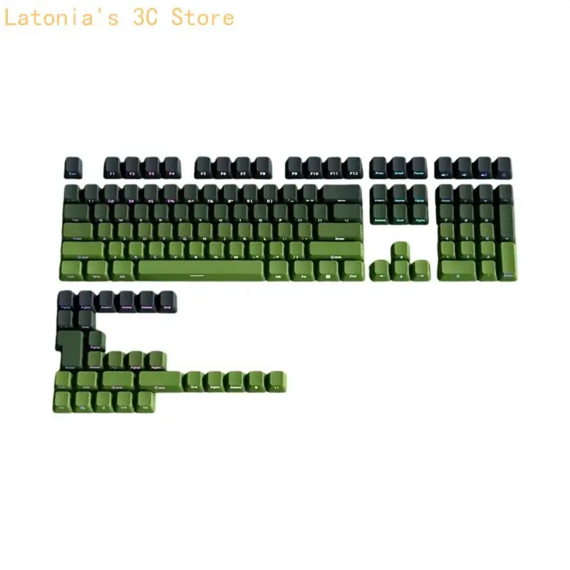 Gradation Keycaps Cartoon 133 Keys PBT Keycap Mechanical Keyboards Caps for 6.25U Keyboards Gaming Accessories X3UB