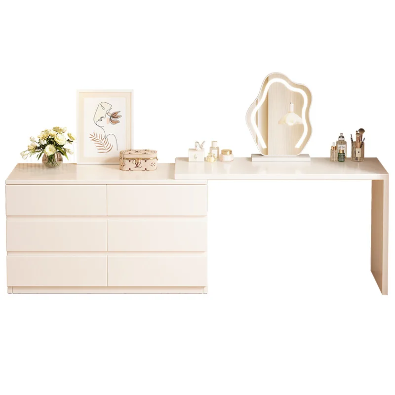 

Makeup table, bedroom, chest, integrated corner retractable cabinet, bedside storage cabinet, dresser