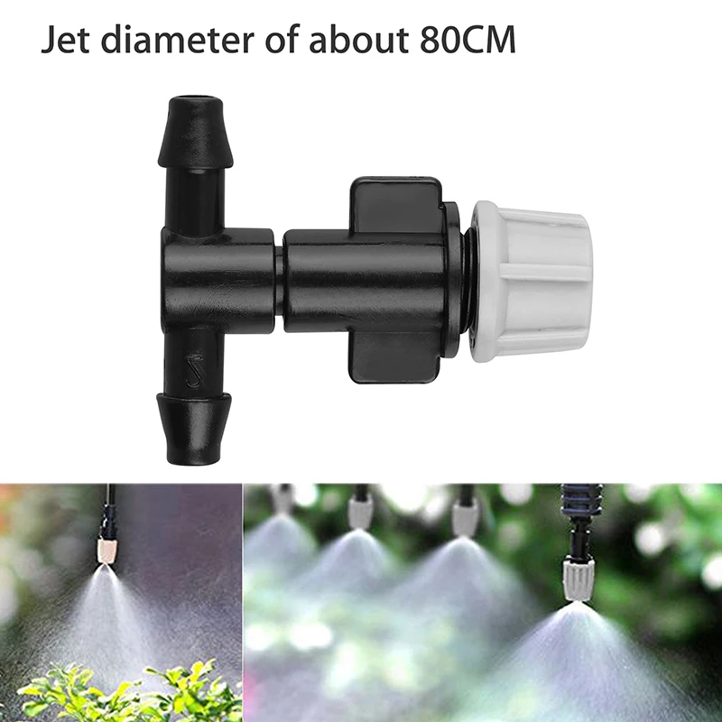 

1set Garden Hose Quick Socket Sprayer Nozzle Greenhouse Irrigation System Kit Nylon Ties Terrace Plant Watering Air Misting