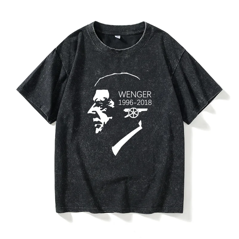 Arsenal Manager  Farewell Ceremony Home Game Live Memorial T-Shirt Short Sleeve Lazy Style Women's Cotton round Neck T-...