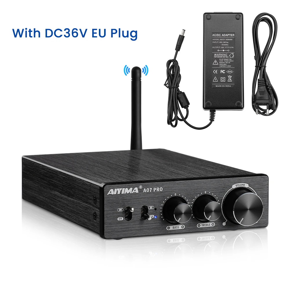 AIYIMA A07 プロ Bluetooth アンプオーディオ APTX HD TPA3255