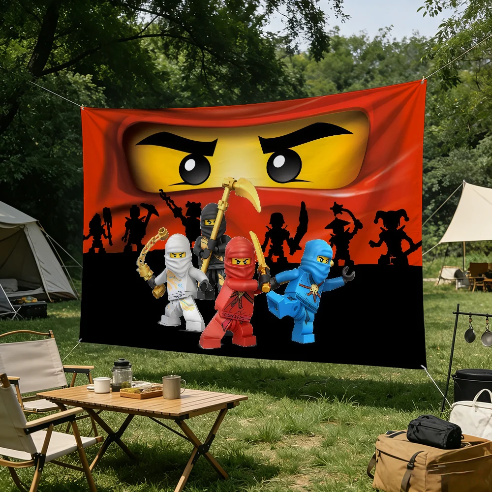 Cartoon N-Ninjago flag Tapestries Outdoor Parties Bedrooms Living Rooms Dorm Rooms Wall Decor Banners Gifts