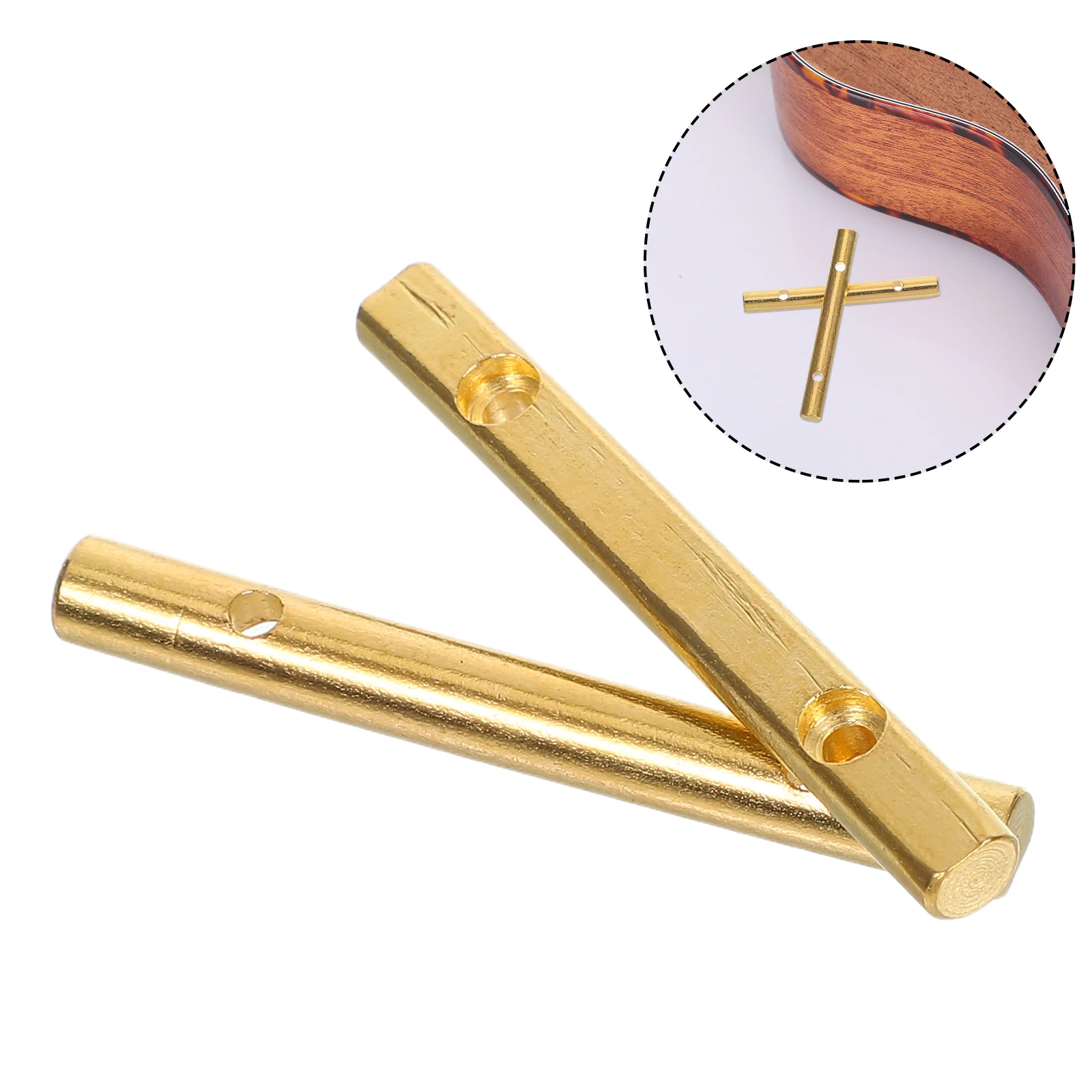 

2 Pcs Electric Guitar Accessories Capo Tremolo Spring Slide Bar Copper for Springs