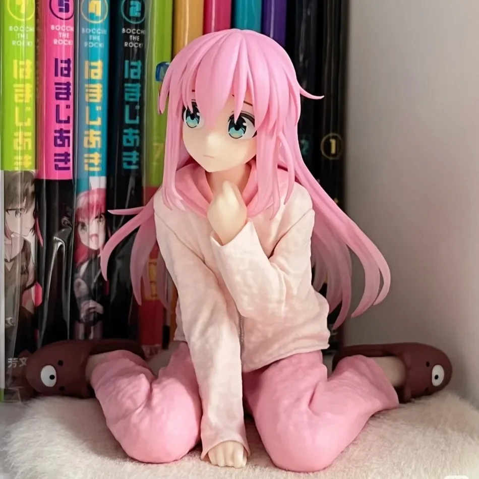 Figura de Anime de 10 cm de Bocchi The Rock! Figura Coleccionable de PVC de Gotoh Hitori en Pijama, Estatua Coreful, Decoración, Regalo para Niños