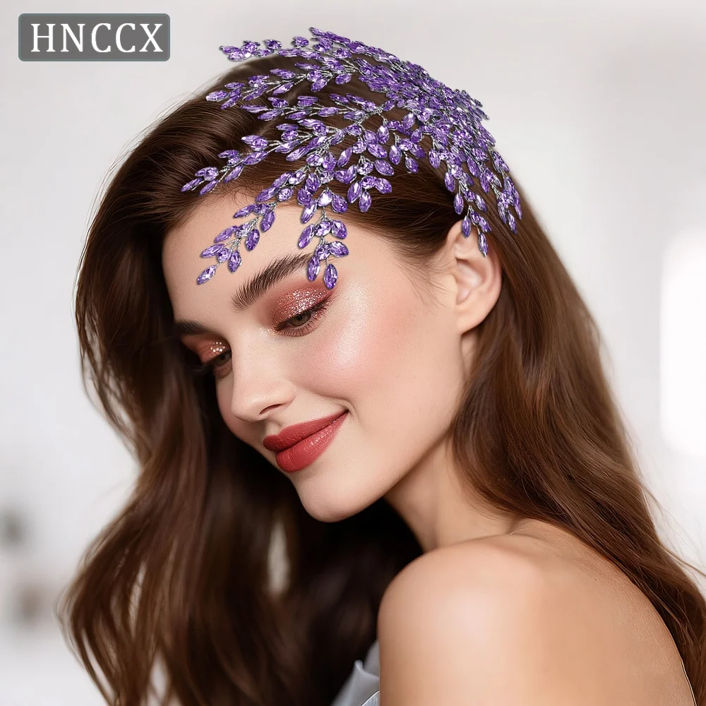 

HNCCX Shiny Rhinestone Bridal Headwear Luxury Wedding Headband Women Hair Accessories Headpiece Party Banquet Headdress CP438