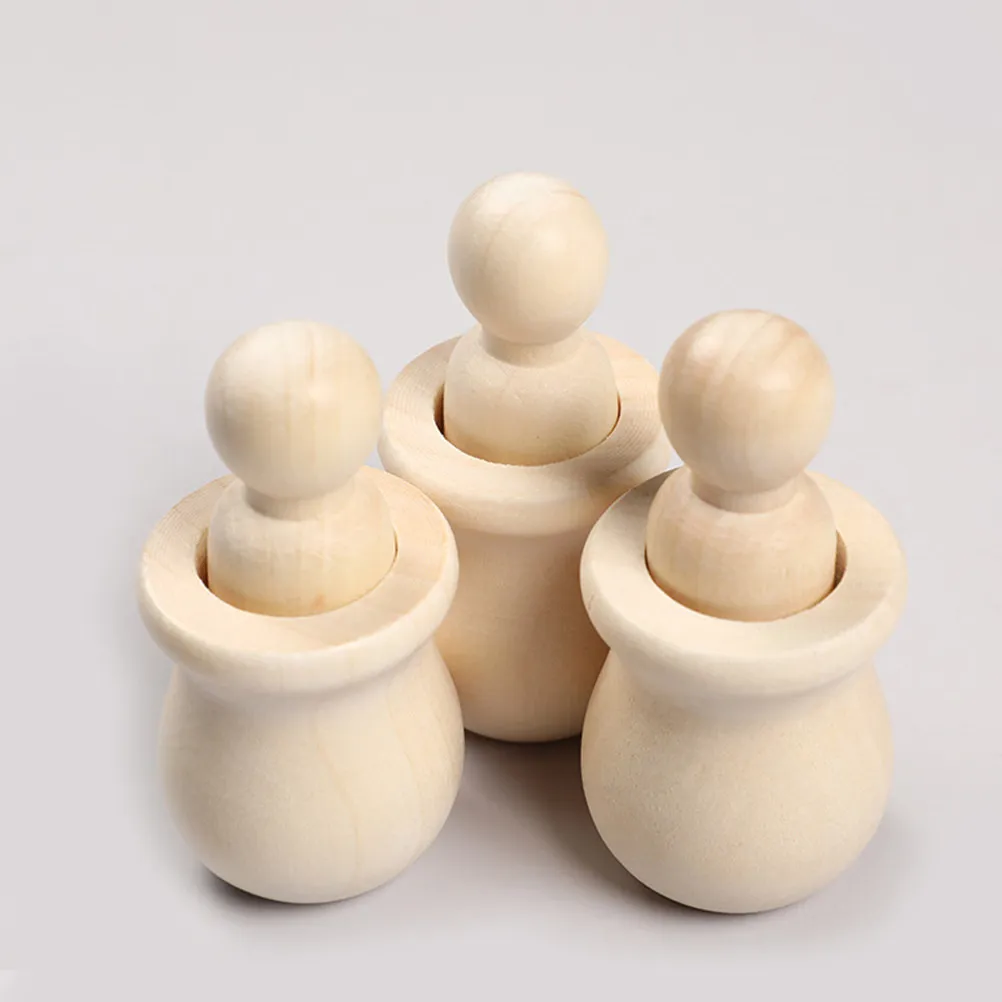 

10 шт. деревянных заготовок-фигурок из необработанного натурального дерева для DIY-поделок, ручной росписи, творчества, заготовки для фигурок-человечков, деревянные заготовки для рисования, материалы