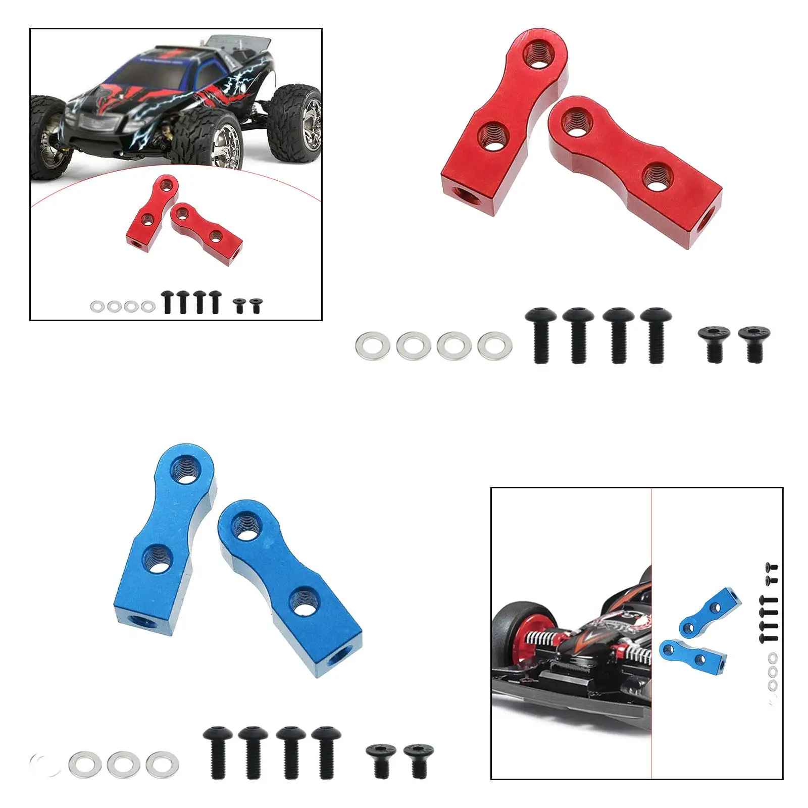 

2 шт. сменные кронштейны для сервопривода для радиоуправляемого автомобиля TT-01 TT-02 1:10