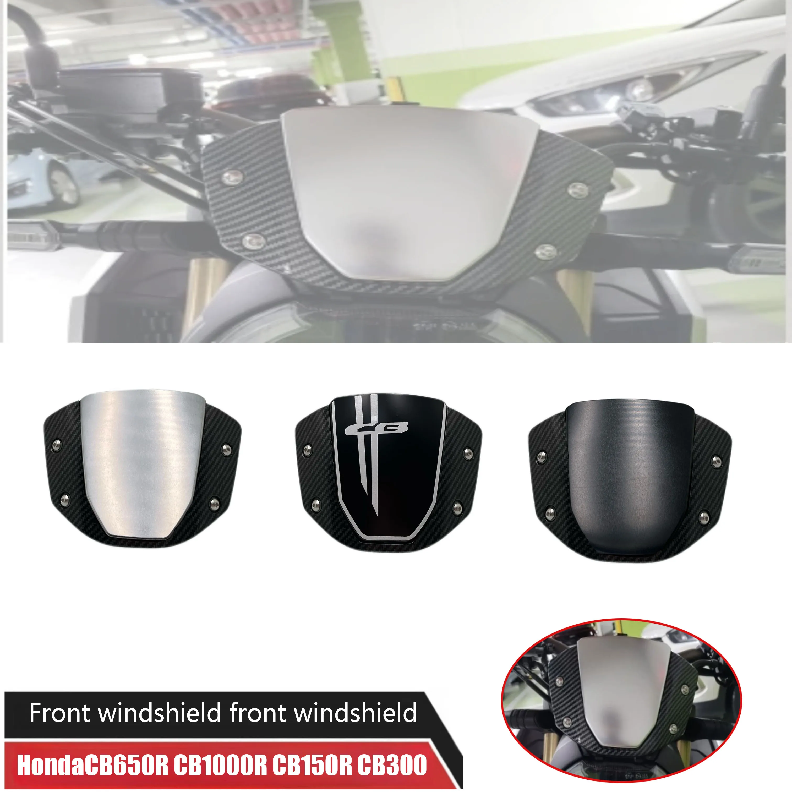 Juste de protection de déflecteur de vent sport avant pour moto Honda, pare-brise, pare-brise, CB650R, 2019-2023, CB1000R, 2018-2020