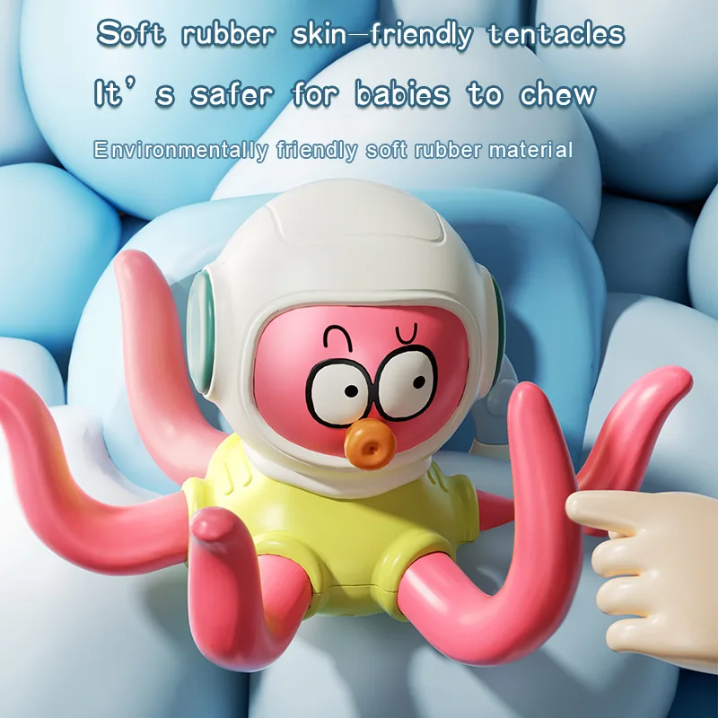 Octopus ring waterspeelspeelgoed, babybadje drijvende werpring octopus waterspeelspeelgoed, badkamerconcentratie en intelligentiespeelgoed