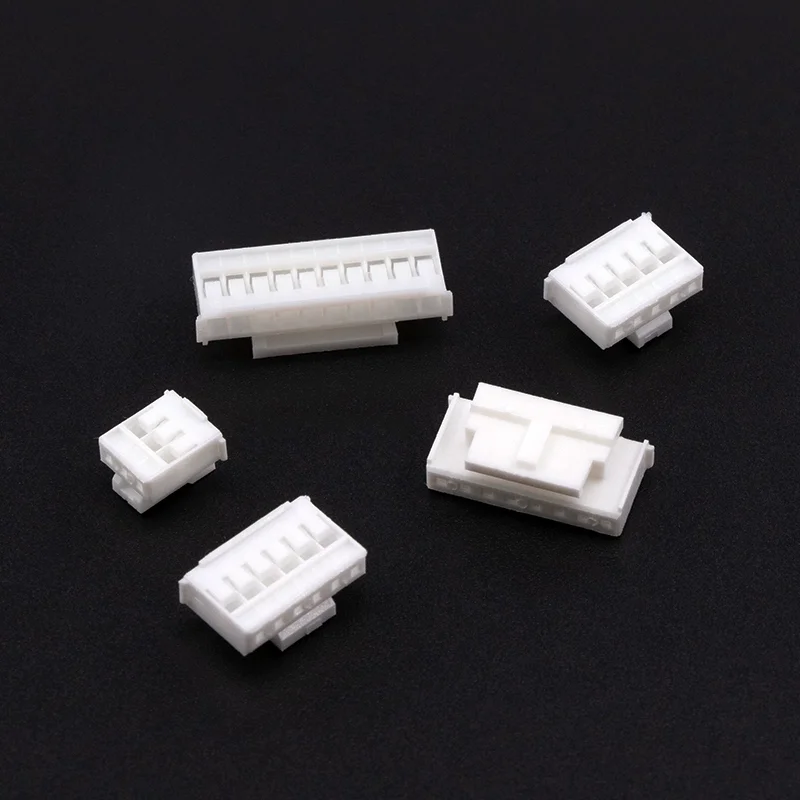 50Pcs HY2.0 Plastic Shell 2.0mm Pitch With Buckle Lock Connector 2P/3P/4P/5P/6P/7P/8P/10Pin