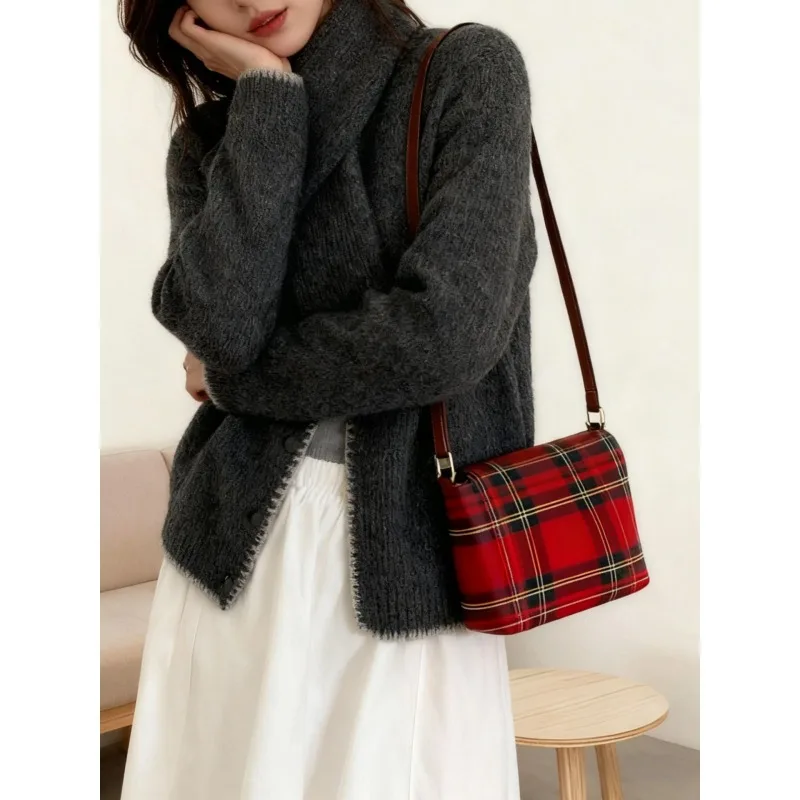 

Осень-зима, новый однотонный вязаный кардиган с шарфом, корейский верхний топ контрастного цвета, женский костюм, свитер, куртка