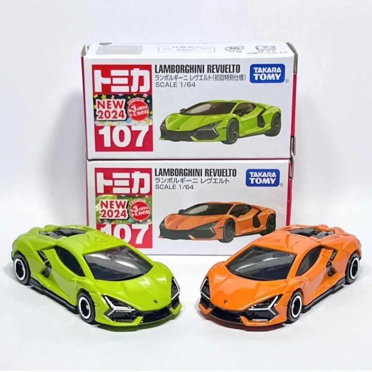 

TAKARA TOMY Tomica Alloy Car Model No. 107 Lamborghini Revitolto REVUELTO Children's Racing Toy